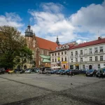 Old Synagogue exterior in Kazimierz, warm afternoon light