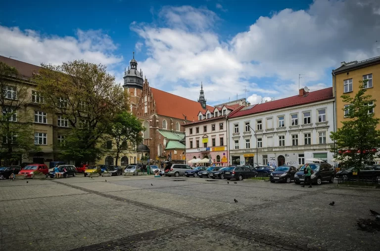 Old Synagogue exterior in Kazimierz, warm afternoon light