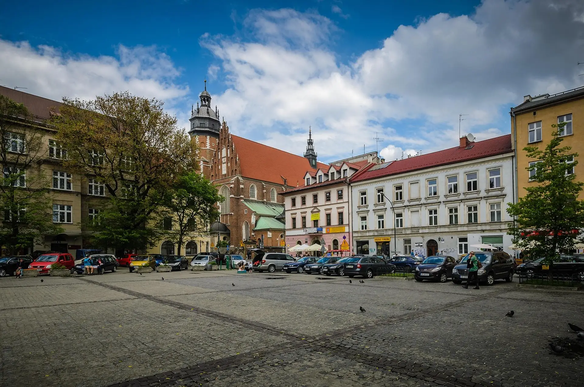 Old Synagogue exterior in Kazimierz, warm afternoon light