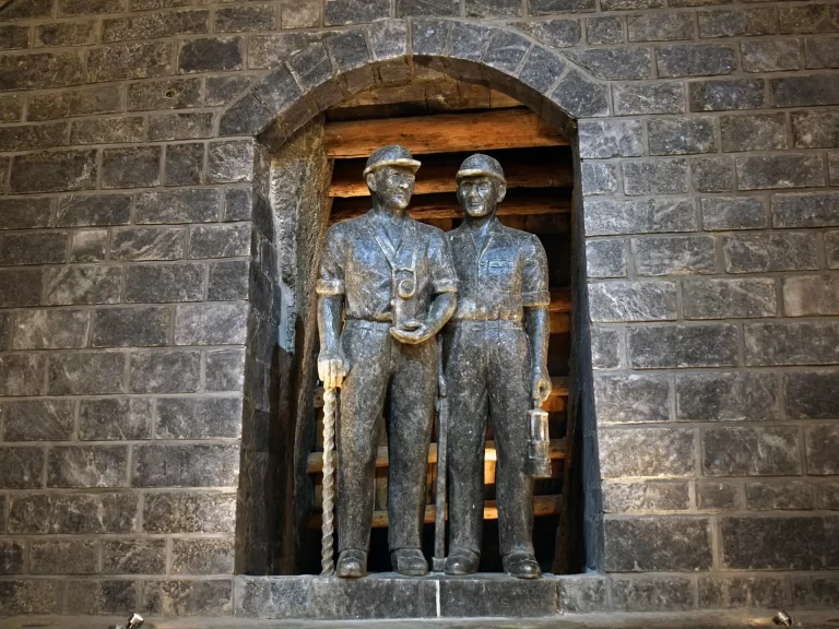 Wieliczka town square near the salt mine, day trip from Krakow